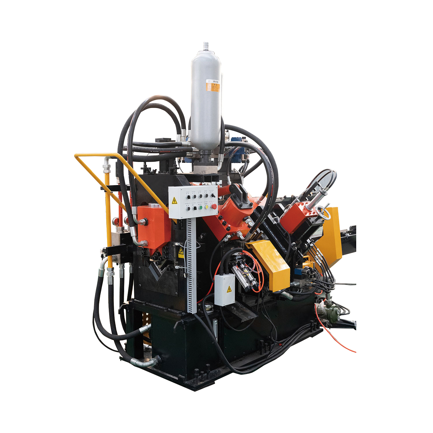 YJX-1612新型高速數(shù)控角鋼沖孔打字剪切生產(chǎn)線